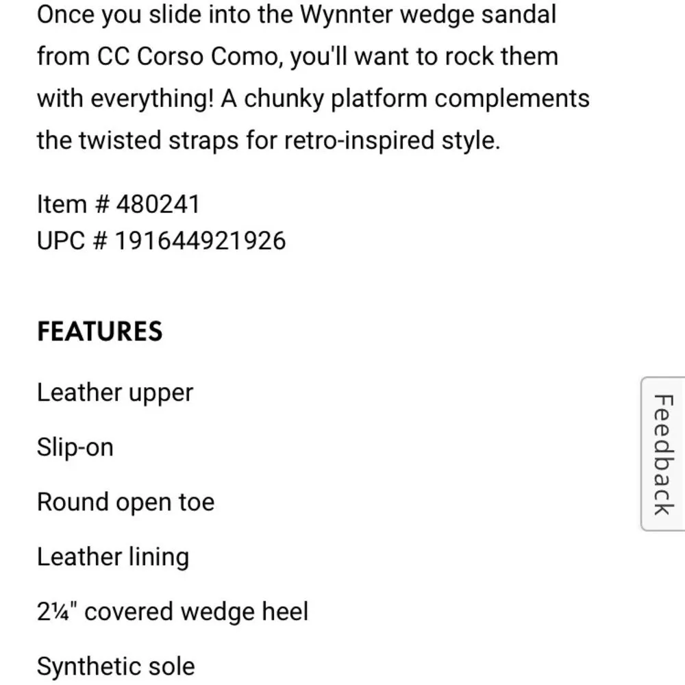 Corso Como Black & Brown Wynnter Snake Print Wedge Platform Strappy Sandals 6.5 - Image 8