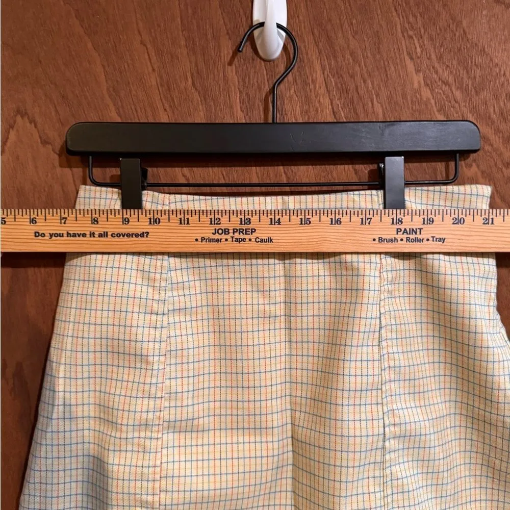 Urban Outfitters yellow Plaid Mini Skirt size M - Image 9