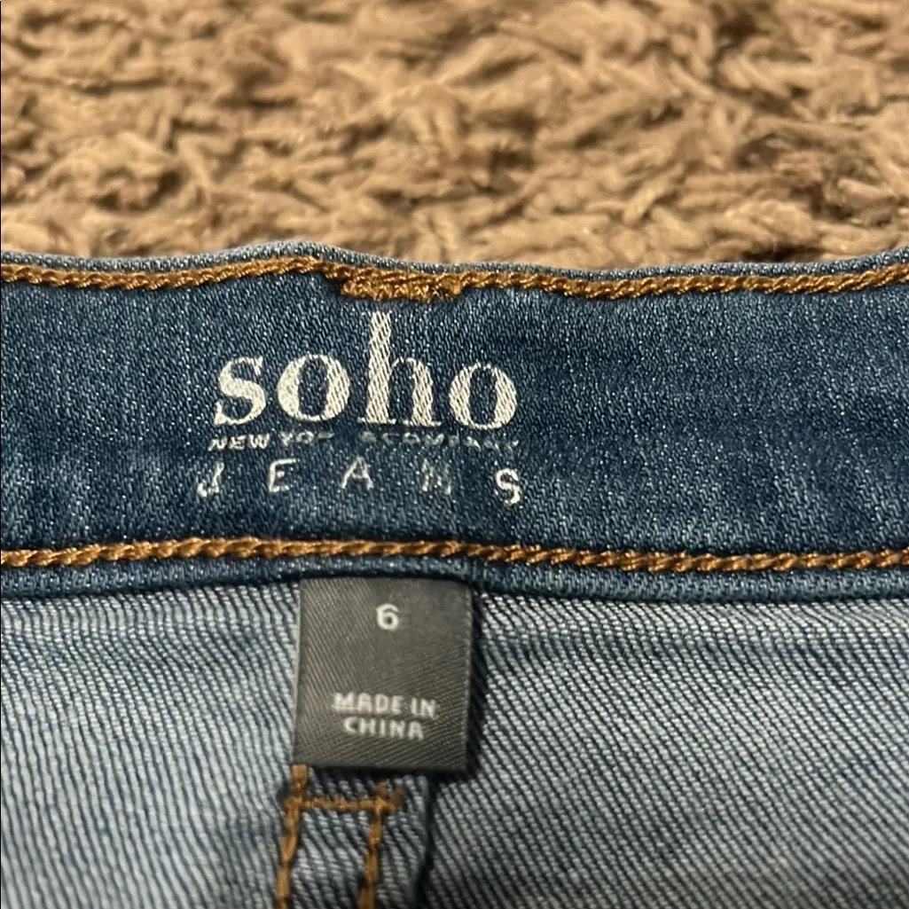 Soho Blue Casual Mini Pencil Skirt - Image 2