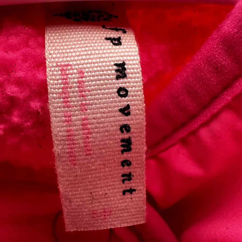 Free People Movement Hit The Slopes Jacket Fuzzy Fleece Pocket Hot Pink Small - Image 3