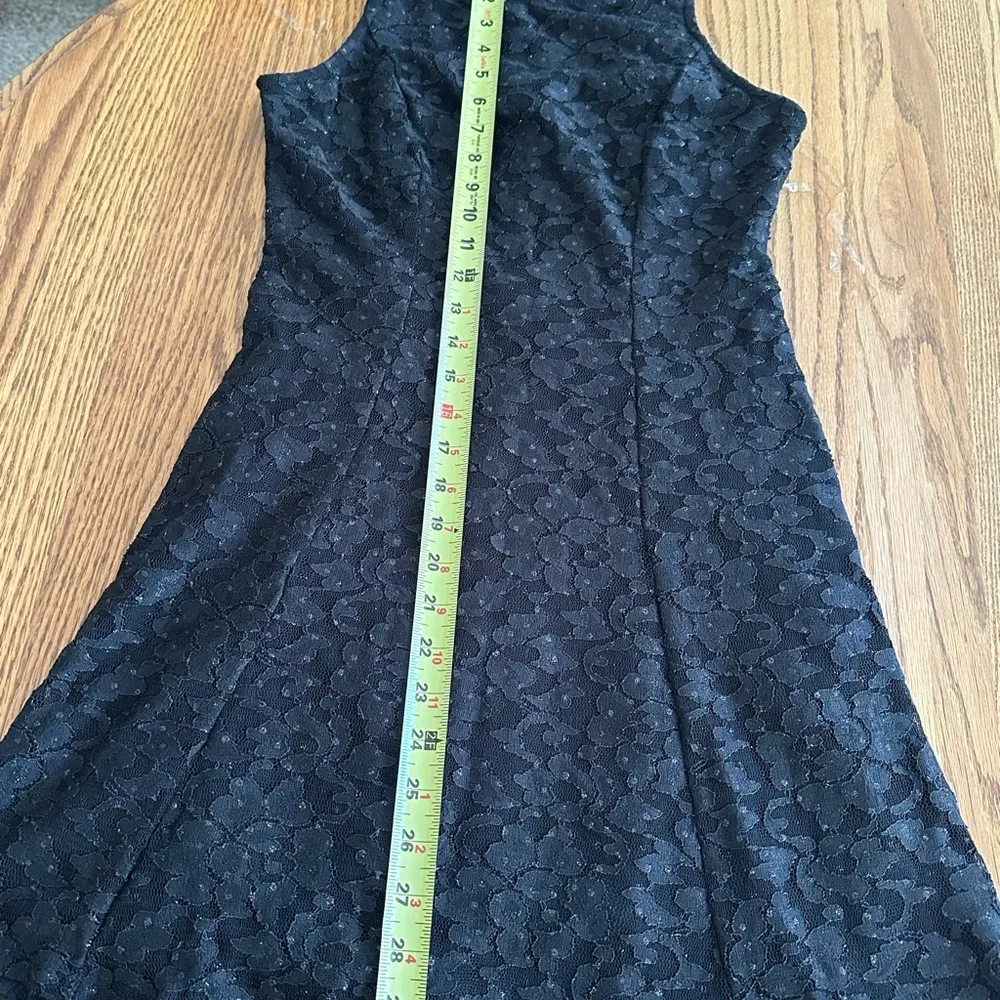 Speechless Floral Print Lace Skater Swing Mini Dress KeyholeBack Sz M Whimsical - Image 8