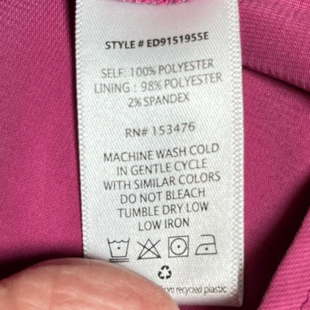 Evereve Women Small Dress‎ Pink Orange Mini V Neck Flowy  Lined FairyWhimsy - Image 5