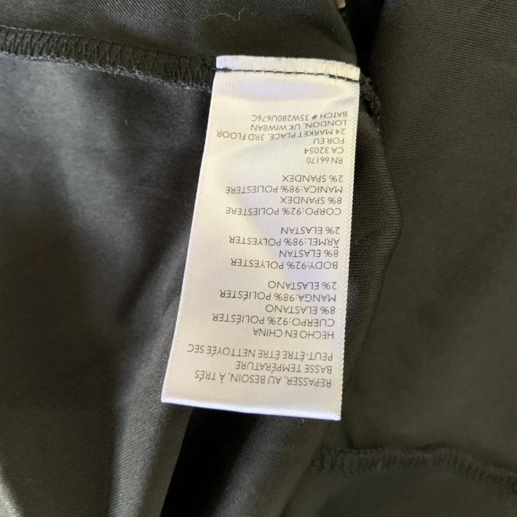 Urban Outfitters Silence Noise Womens Top Medium Black Peplum Long Sleeve - Image 6