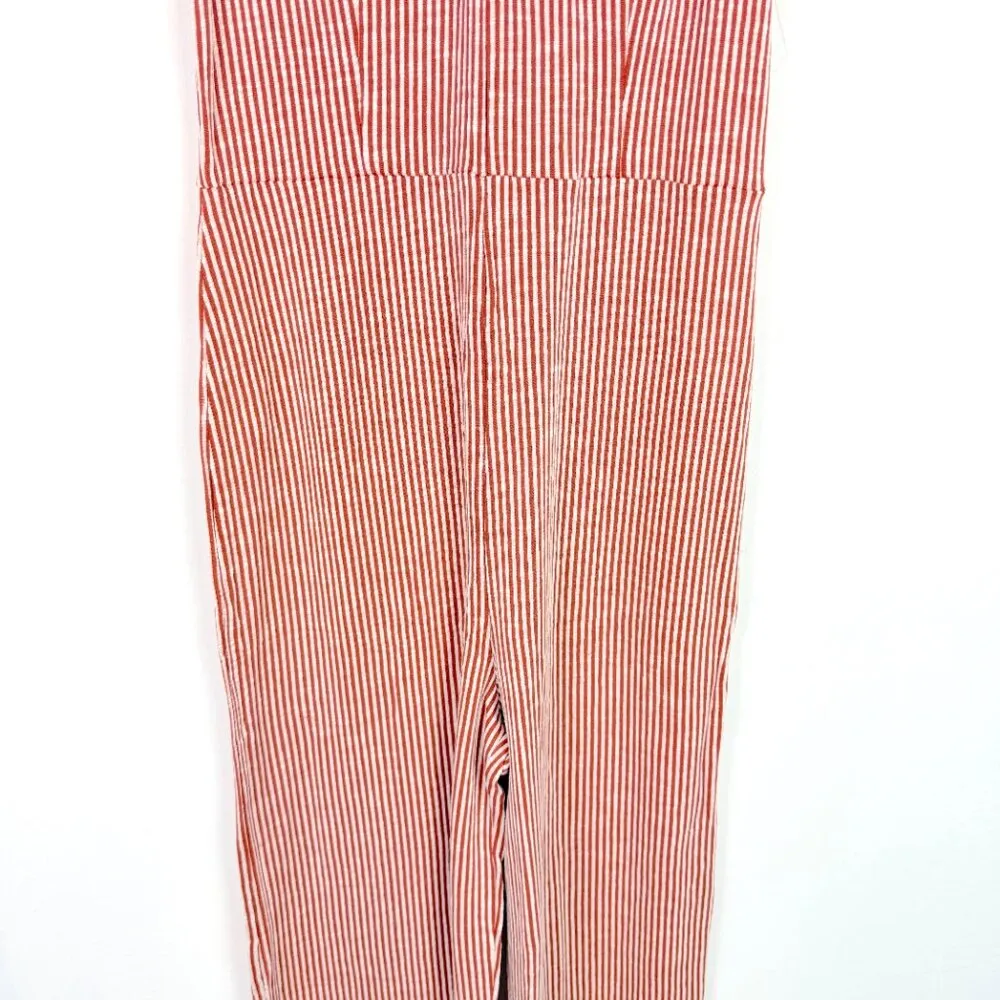 NWT Modcloth For the Bliss of It Jumpsuit Orange Stripes Size Medium M NEW - Image 4