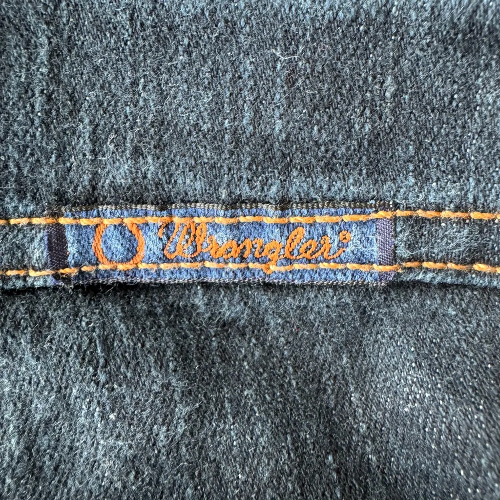 Wrangler Q-Baby Dark Rinse Bootcut Denim Jeans Size 7/8 x 32 - Image 6