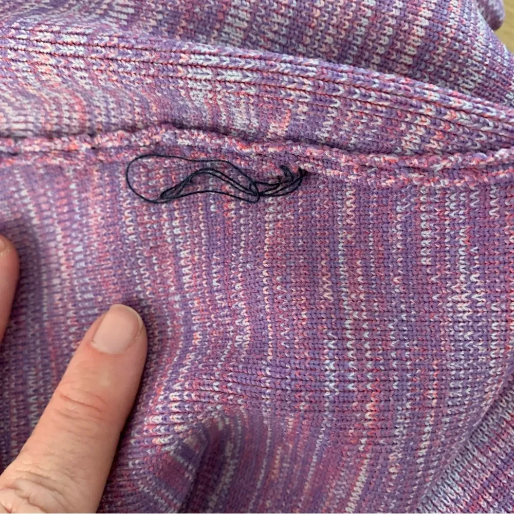 Purple Heathered Wrap Mini Skirt S (?) - Image 6