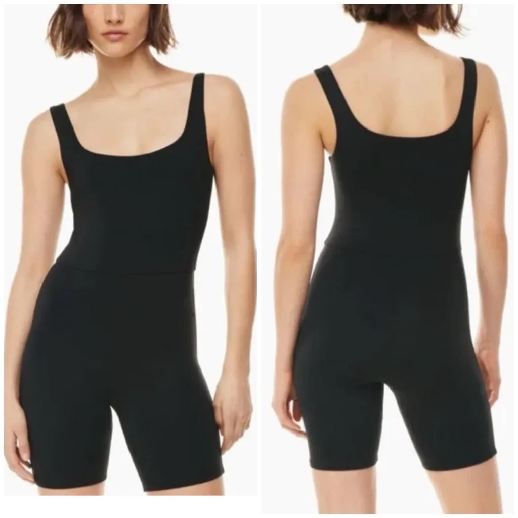 Aritizia Babaton Contour Squareneck Romper black medium - Image 2