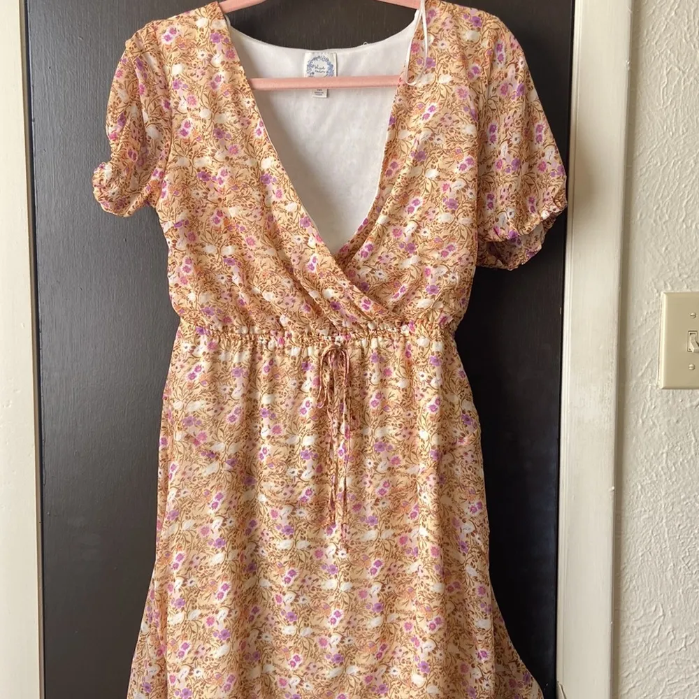 Blue Rain Floral Dress - Image 14