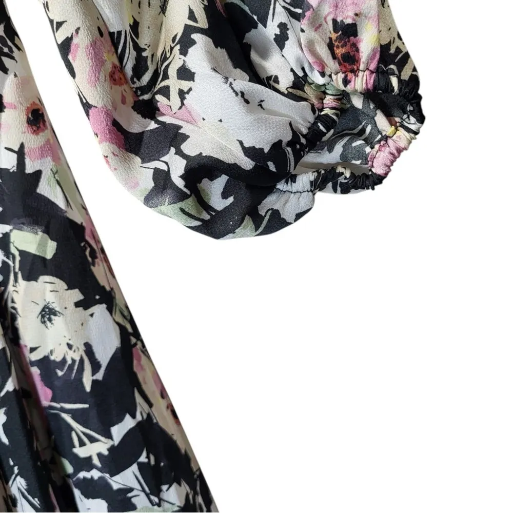 NWT Torrid Mini Bubble Charmeuse Babydoll Dress in Brushstroke Multi - Image 7