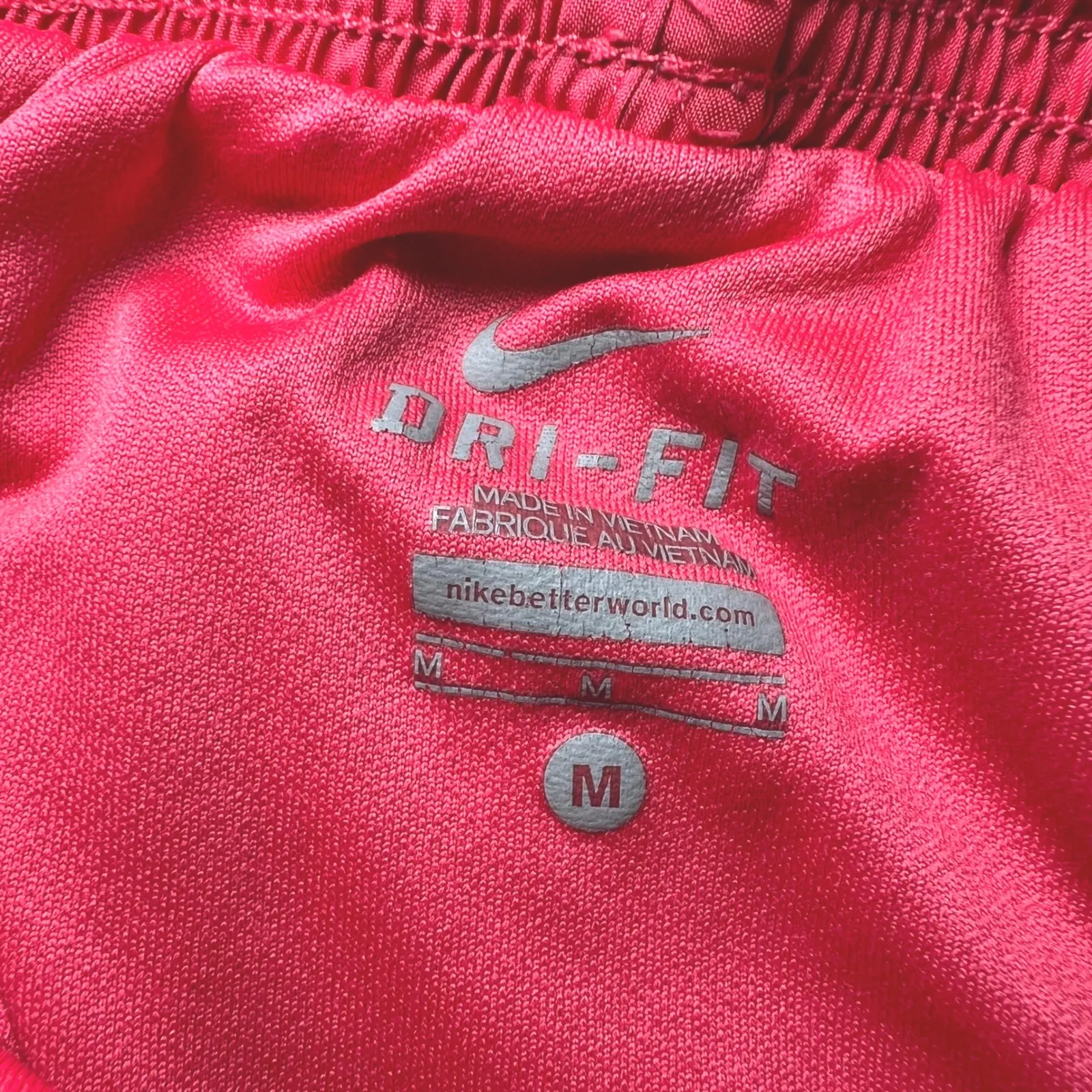 Nike‎ Dri-FIT Running Shorts Womens Medium Pink White Purple Athletic Gym - Image 5