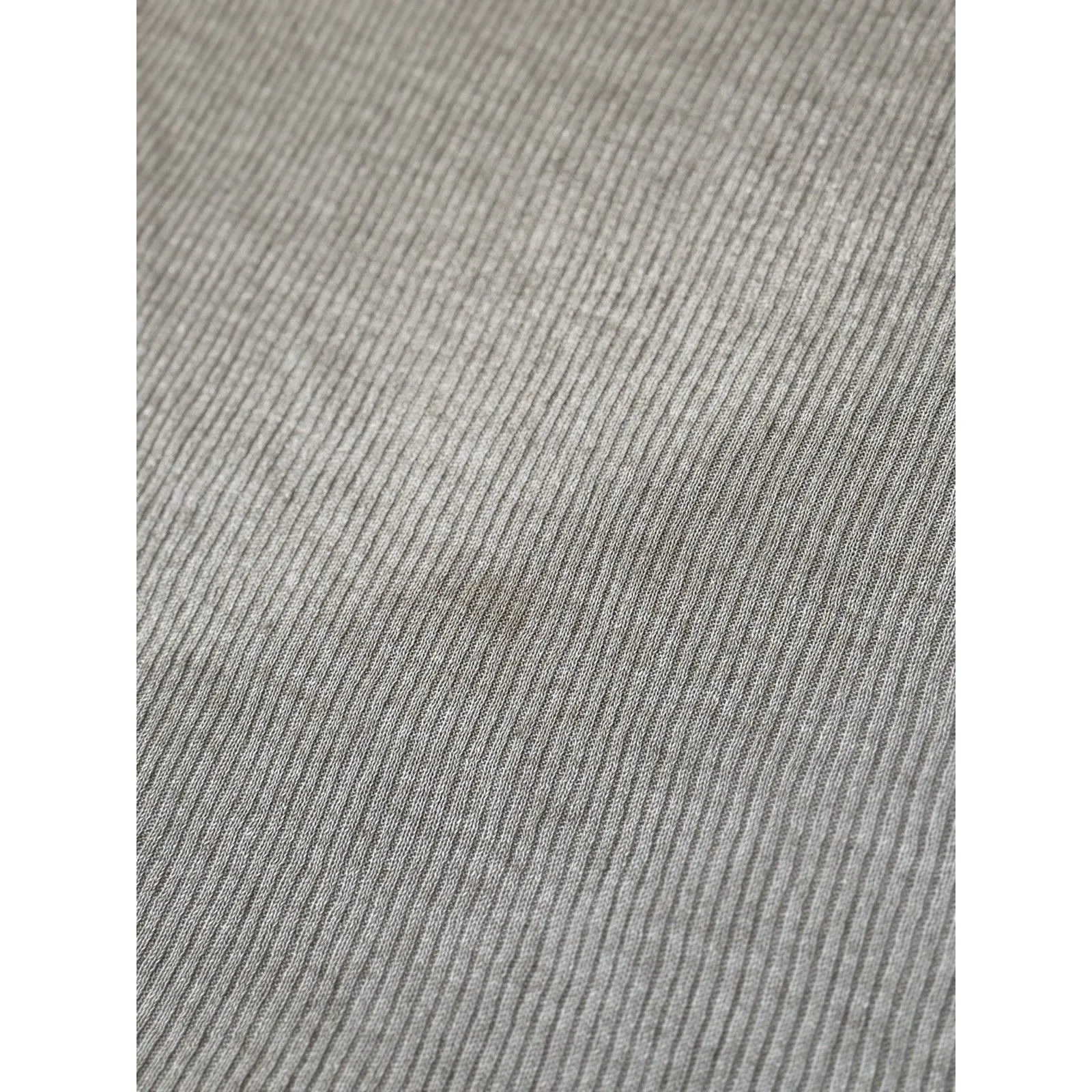 Eileen Fisher Women’s Linen Ribbed Long Sleeve Crew Neck Sweater Beige Size L - Image 8