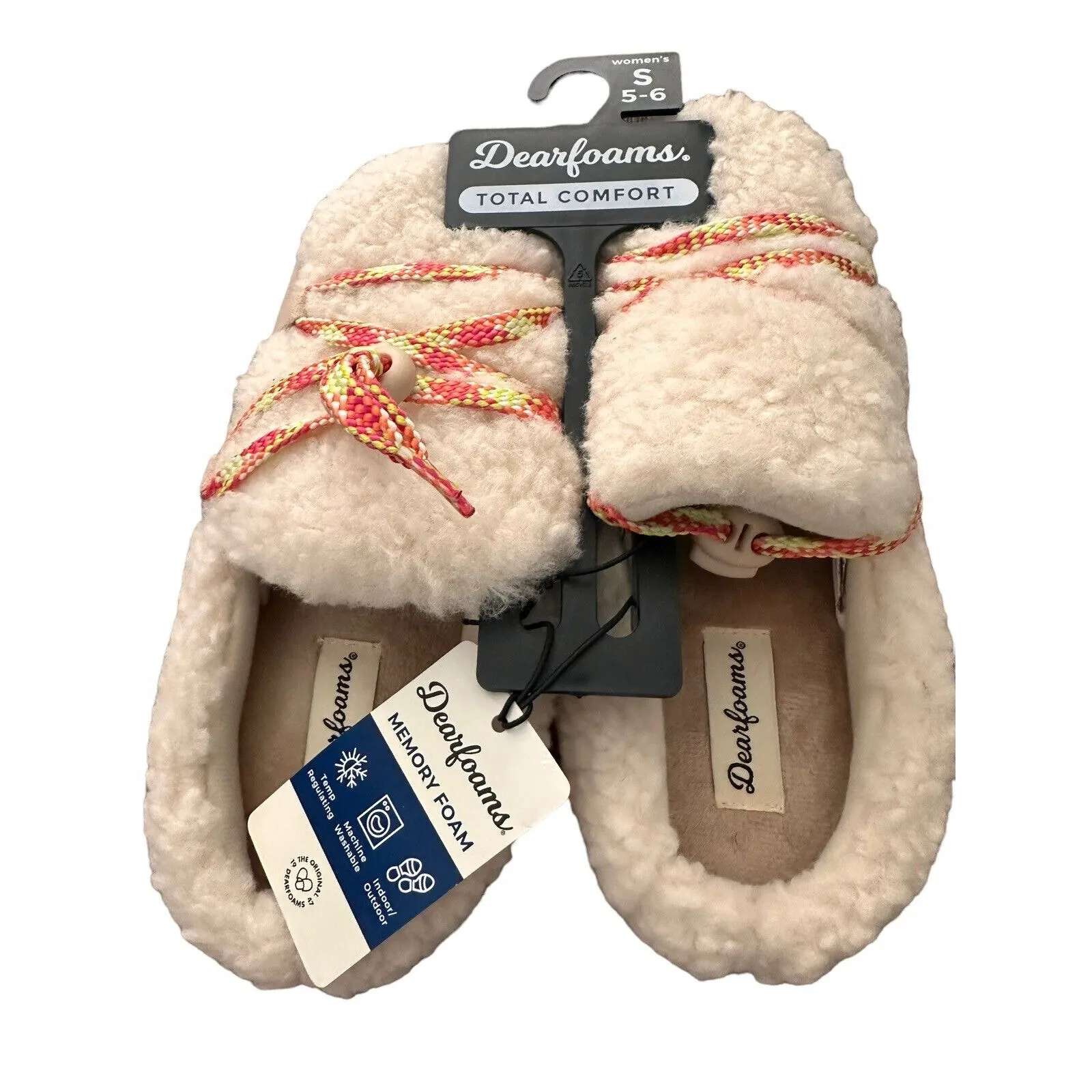 Women's Giselle Lace Up Teddy Clog Size Small 5/6 US Color: Crème Brûlée - Image 6