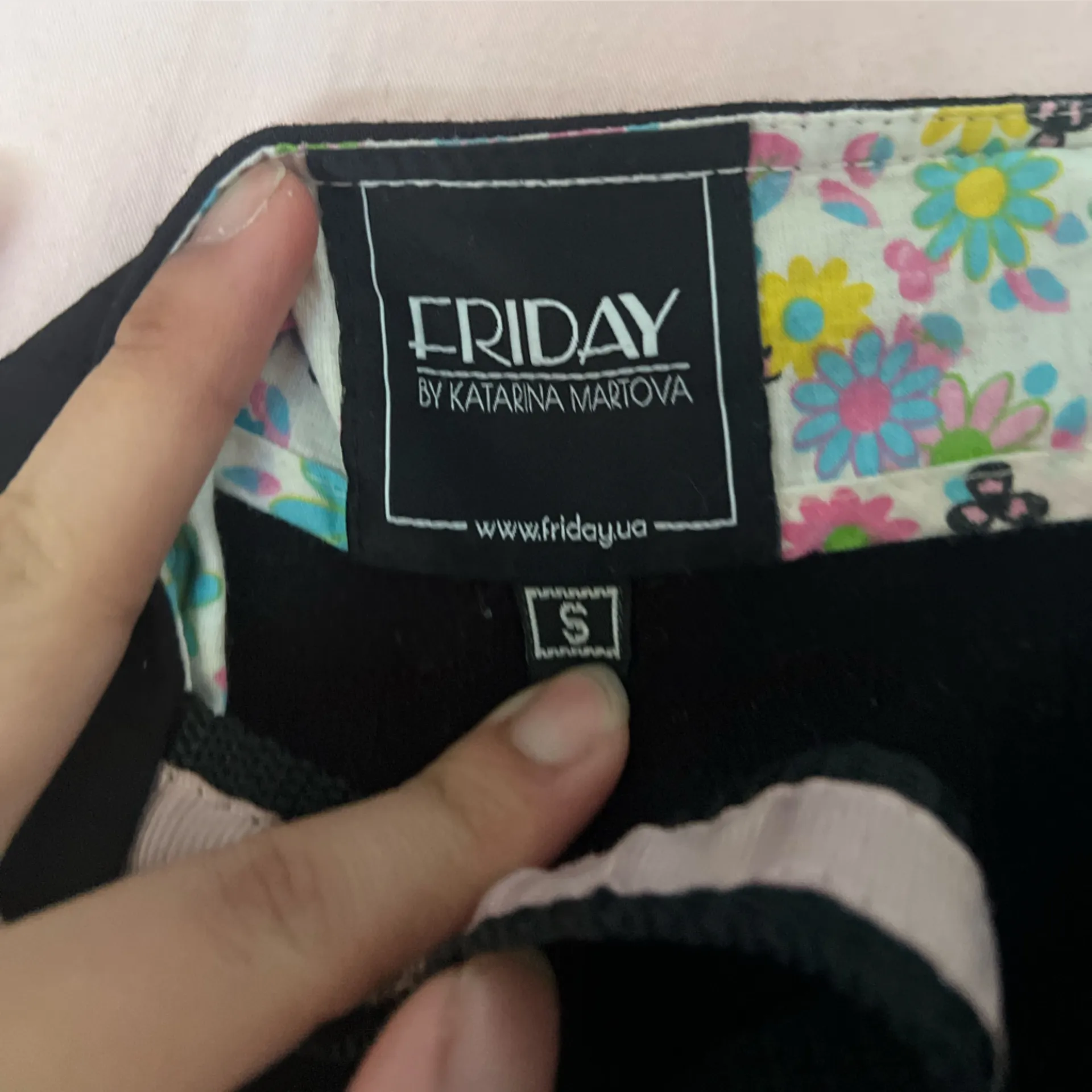 Unique Friday Black Midi Dress with Big Pink Buttons - Image 6