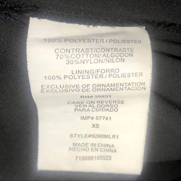 VTG Y2K Black Cottagecore Long Sleeve V - Image 6