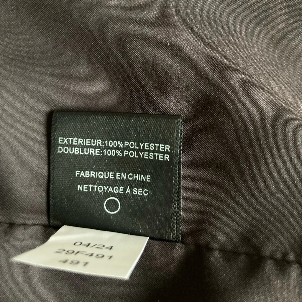 Sam Edelman Floral Satin Wrap Robe Kimono Cover-Up Black Cream Size 4 NWT - Image 15