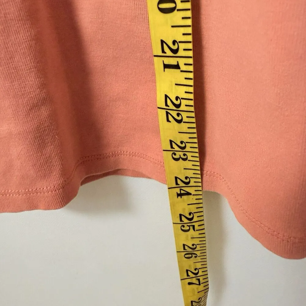 UNIQLO T-Shirt Women L Coral Supima Long Sleeve Tee Layer Crew Basic Quality - Image 6