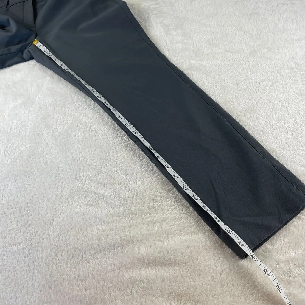 WHBM Elle Comfort Stretch Slim Trouser Pants‎ Womens 10S Gray Flat Front Pockets - Image 11