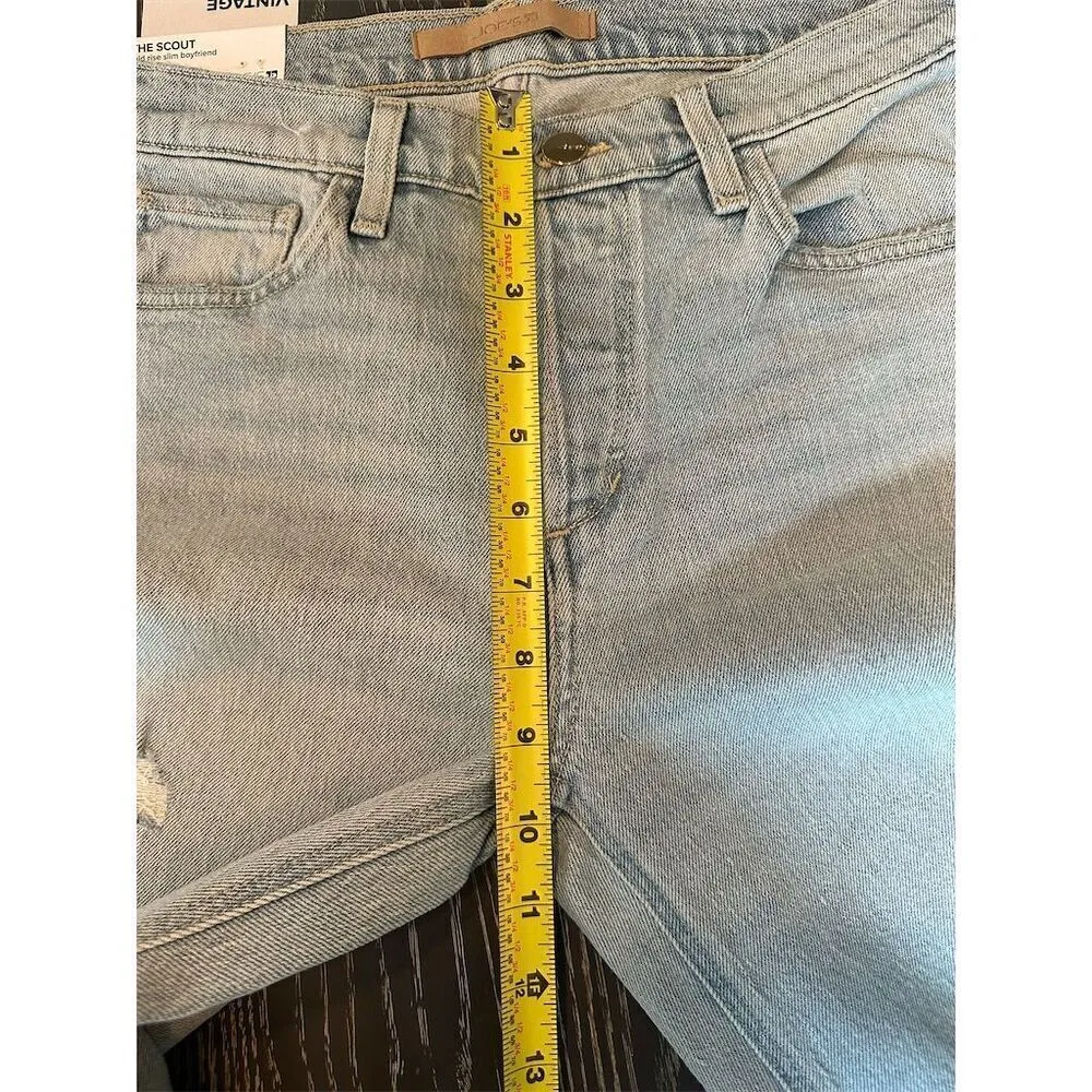 Joe's Jeans The Scout Mid Rise Slim Boyfriend Blue Denim Jeans Size 25 NWT - Image 7