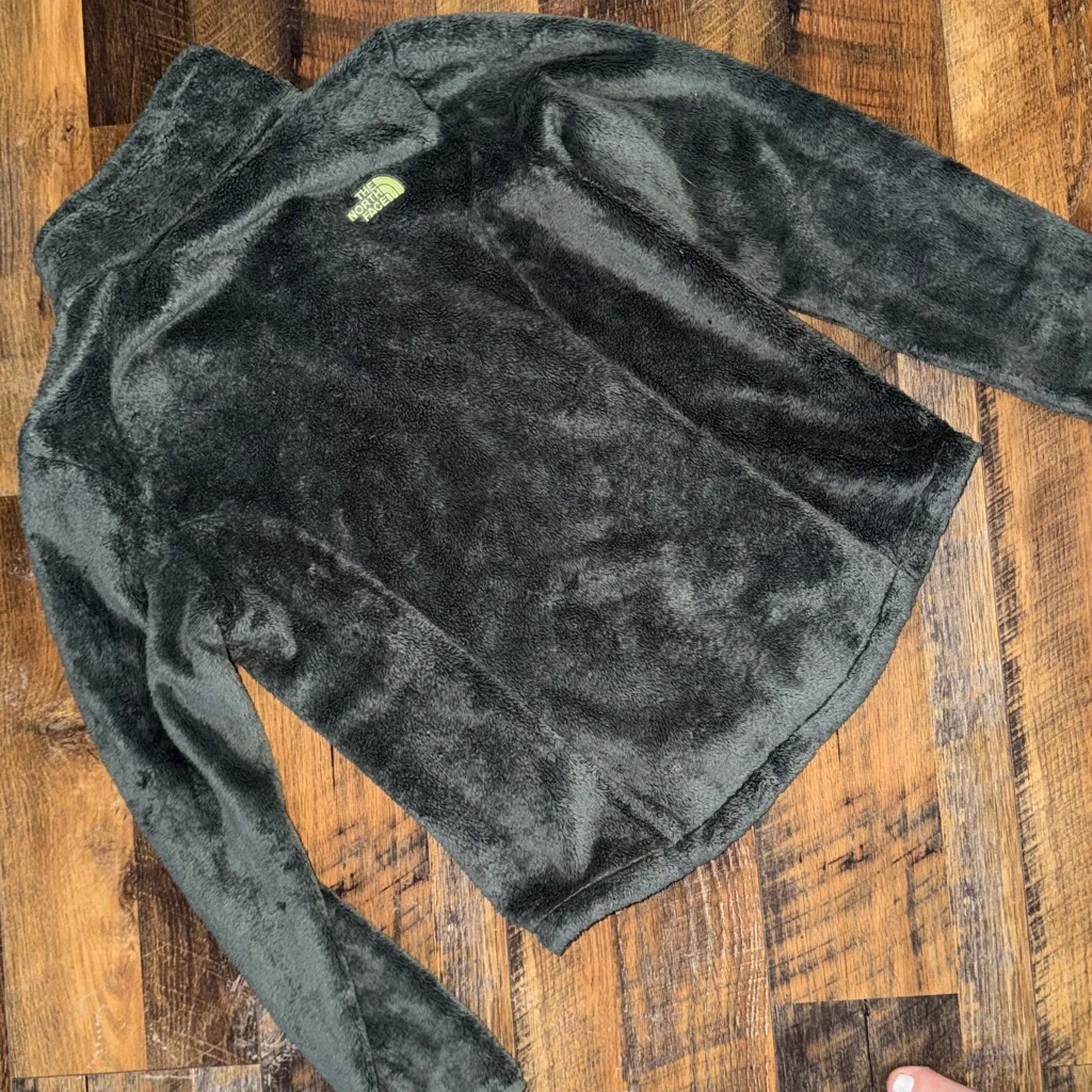 The North Face Fleece Jacket in Dark Green size medium - Image 7