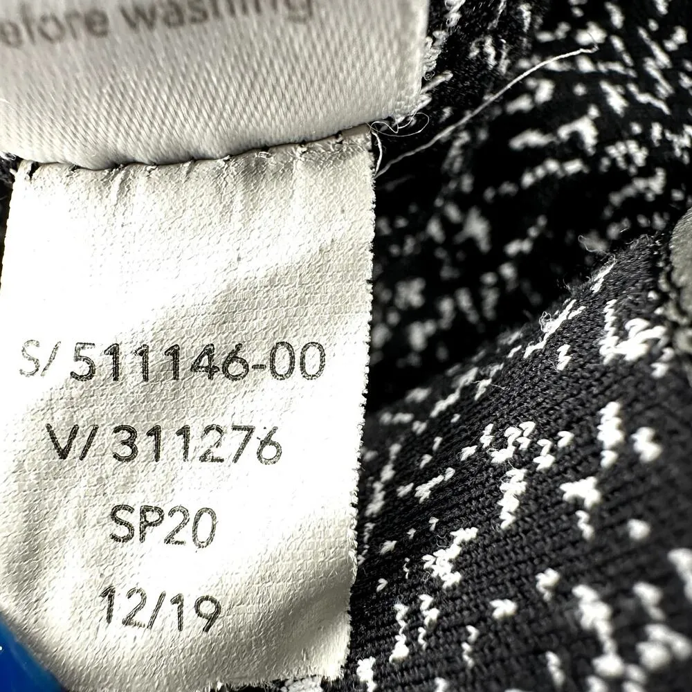 Athleta Lightning Static 7/8 Tight Leggings High Waisted Ankle Black White Small - Image 5