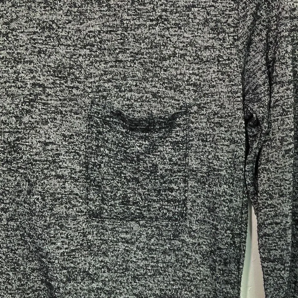 Forever 21 Heathered Black Burnout Long Sleeve Top Small - Image 2