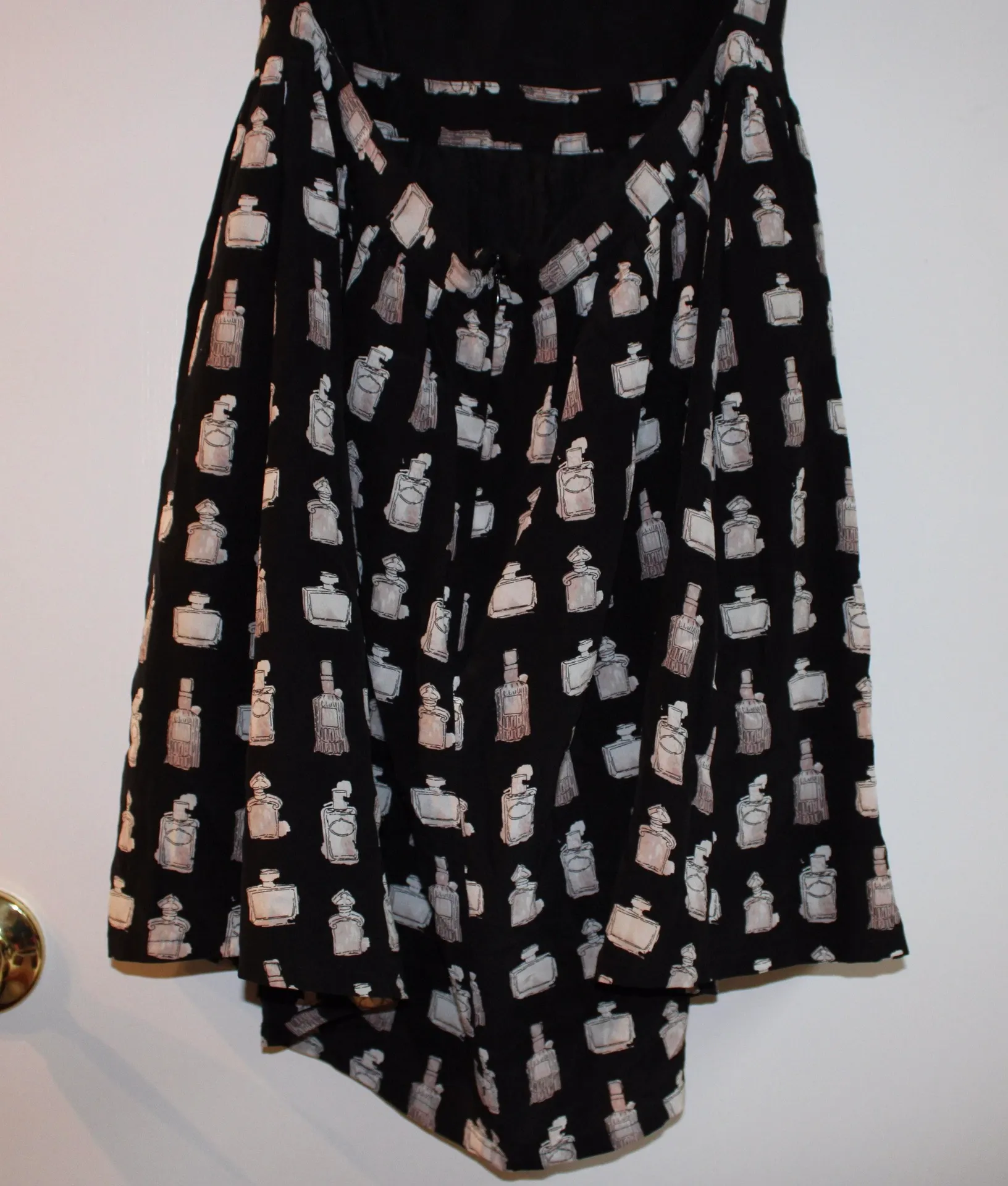 Silk Perfume Print Dress - Image 6