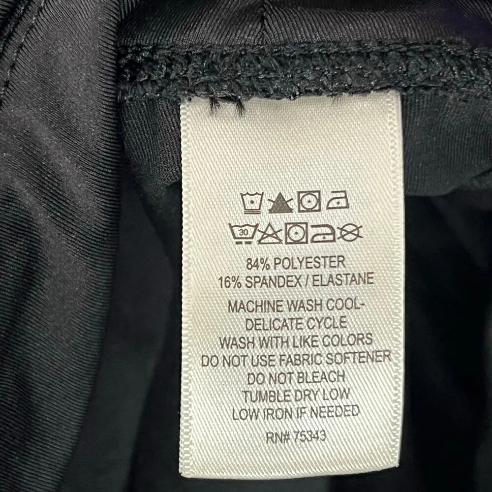 Tommy Bahama Golf Shorts Womens M Black Pull On Stretch Biker Active Athletic - Image 9