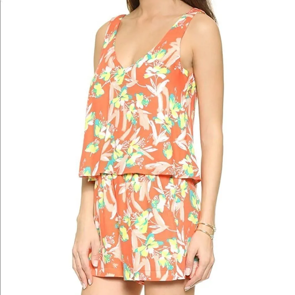 NWOT Ella Moss Women's Floradita Crepe Romper M - Image 3