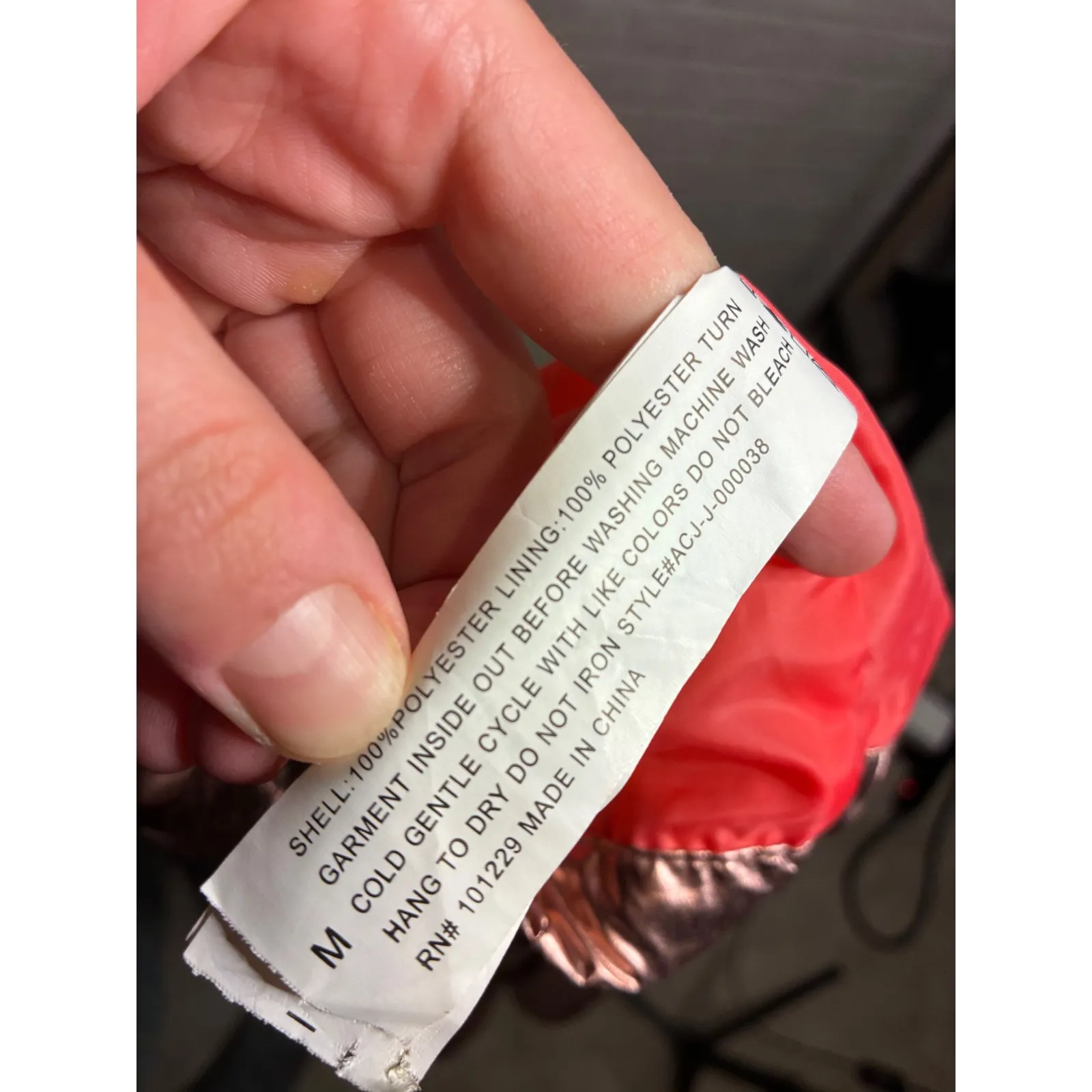 Ashley Sunrise Collection by 26 International Gold Pink Metallic Bomber Jacket M - Image 4