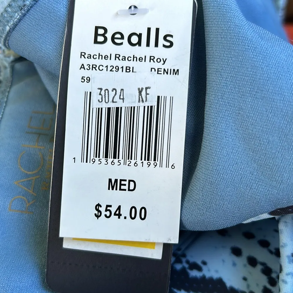 NWT Rachel Roy| Denim High Leg Cutout Monokini Swimsuit sz Large - Image 6