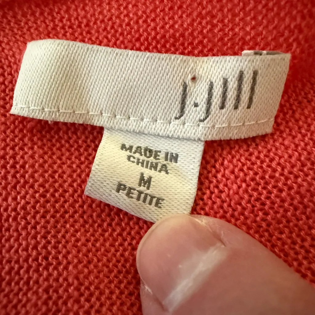 J. Jill Cardigan Sweater Linen Rayon Blend Open Front NWT Petite Medium PM MP Size undefined - Image 5