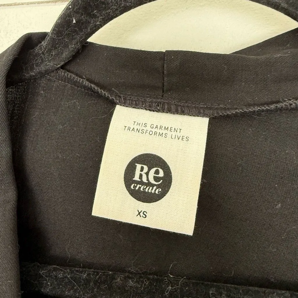 Recreate Women’s Extra Small Black Organic Cotton Jacket Cardigan Size XS - Image 2