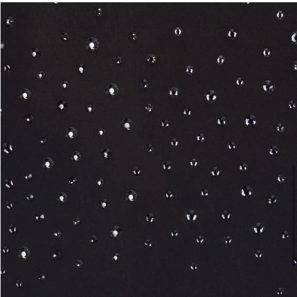 Skims x Swarovski Jelly Sheer Crystal Bandeau Bralette Onyx Black Medium M - Image 6