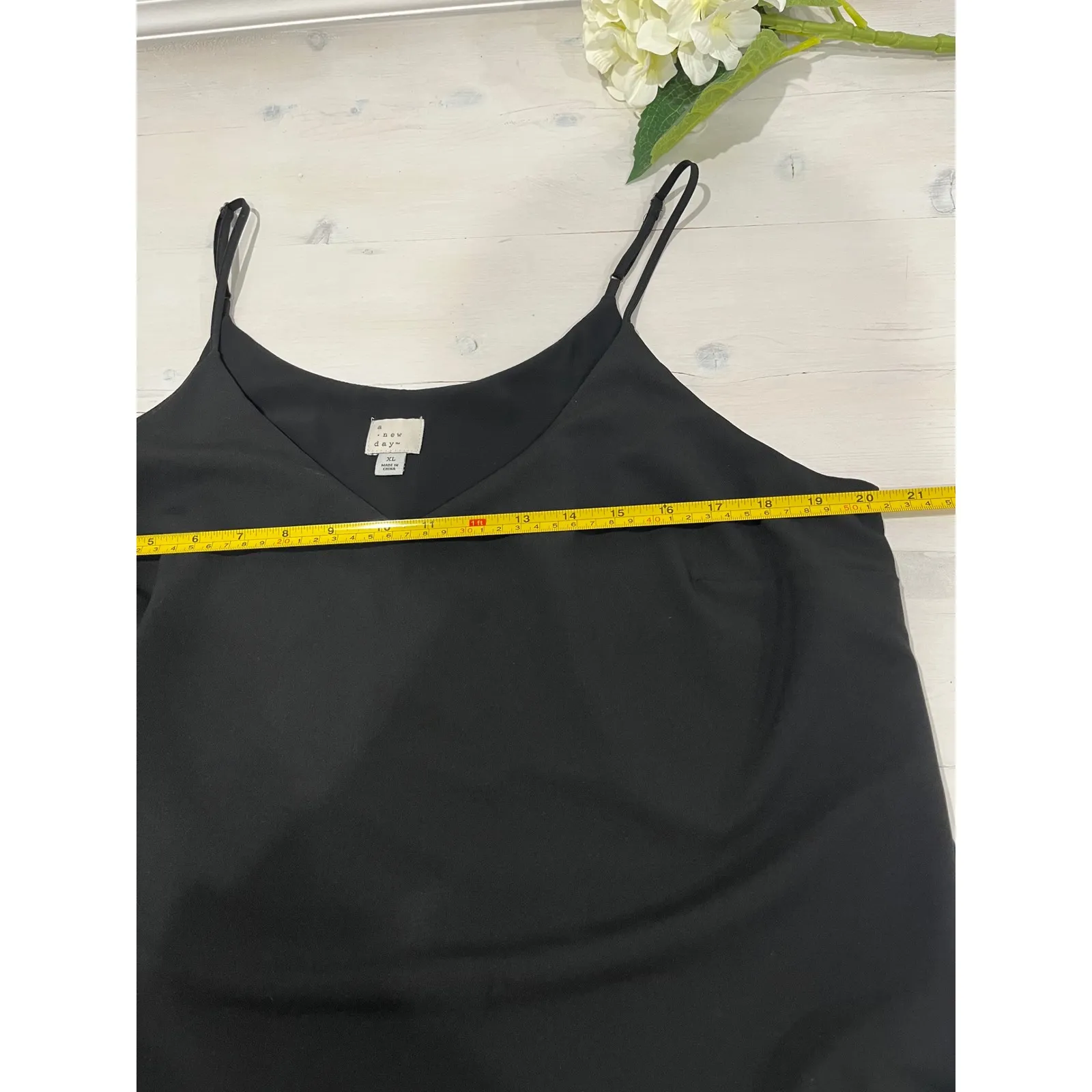 A New Day Womens XL Red & Black Camisole Tank‎ Top Spaghetti Strap V Neck Lot - Image 11