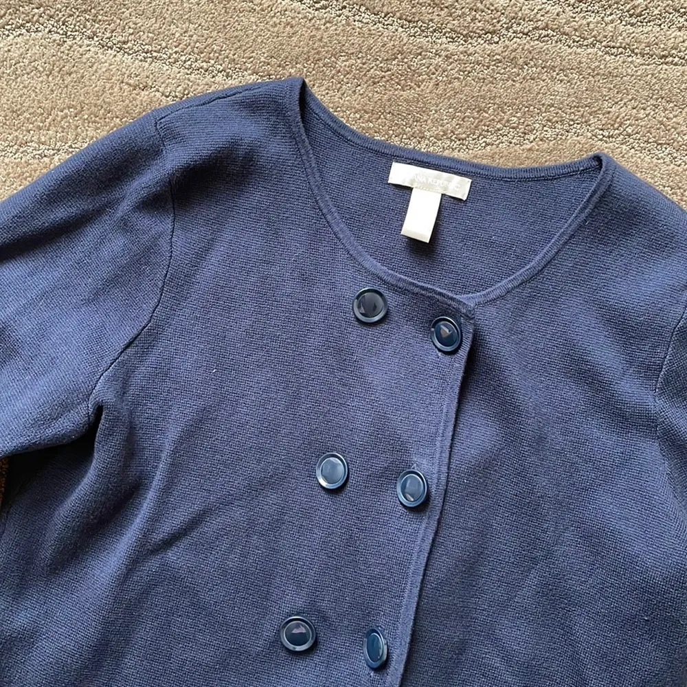 Banana Republic beautiful preppy chunky knit jacket cardigan - Image 2