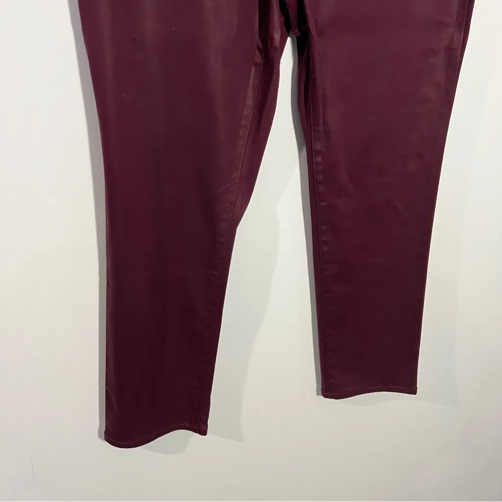 Chico's So Slimming Coated‎ Girlfriend Ankle Jeans Size 6 Petite Chico's 0.5P - Image 10