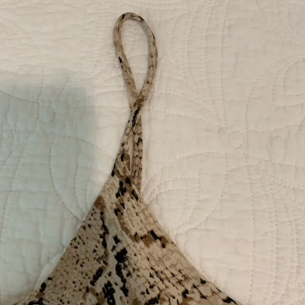 Rachel Zoe: Snake Print Cami Top with Lace Trim - Image 3