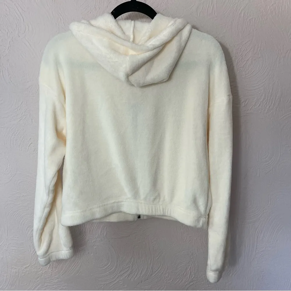 Hippie Rose Soft Cream Fleece Jacket - Image 3