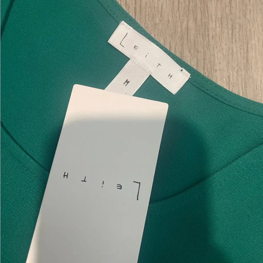 Leith Teal Sleeveless Mini Dress - Image 2