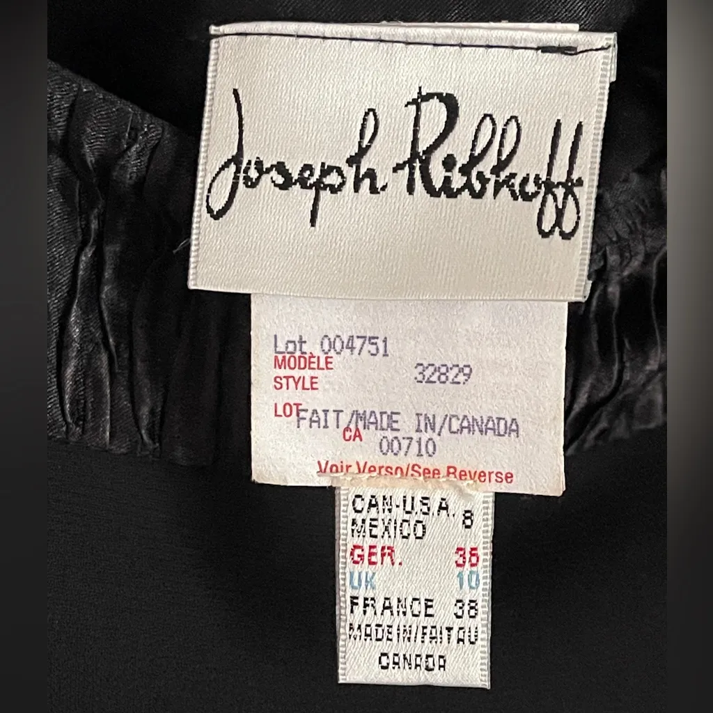 Joseph Ribkoff Vintage Bustier Top Dress Mesh 2-Piece Full Length Skirt Goth 90s - Image 14