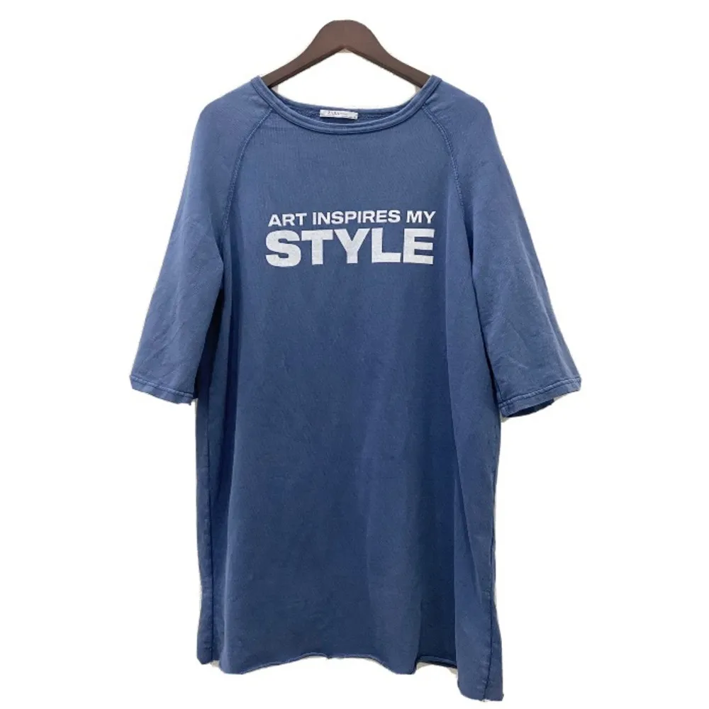 Zara Slogan Sweatshirt Dress M - Image 8