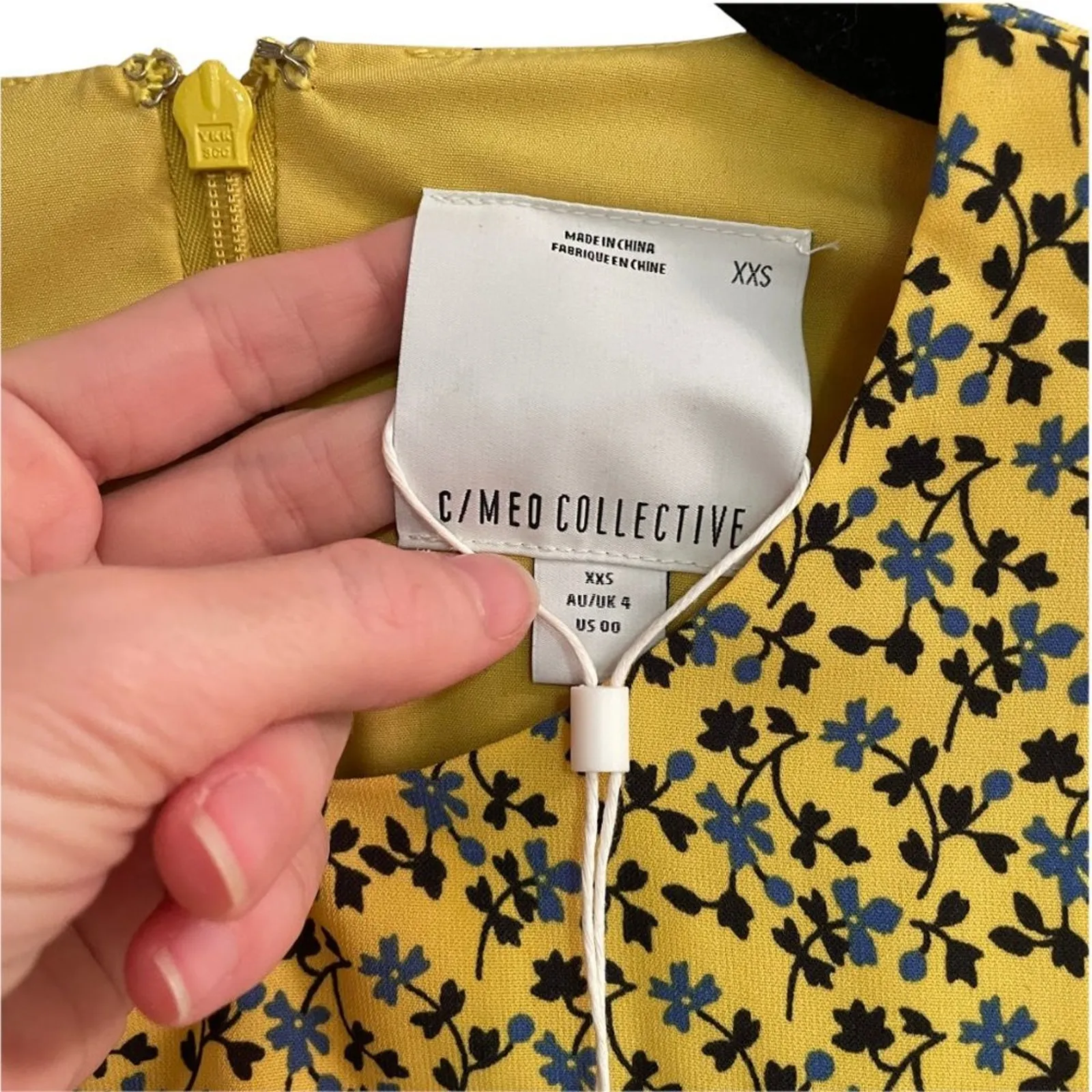 NEW Cameo Collective Yellow Floral Mini Dress - Image 4