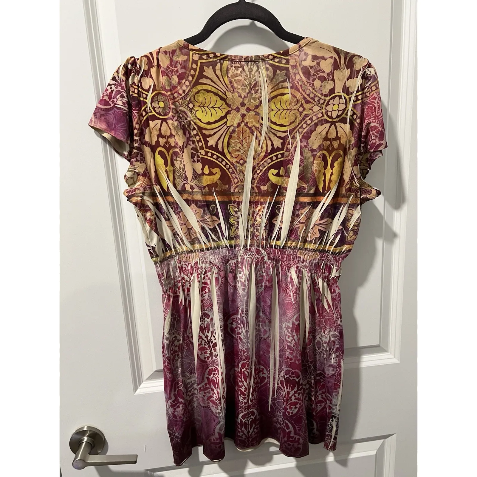 ✨ Oneworld V Neck Women's Top‎ Bedazzled Y2K Fairy Grunge Vintage - Image 2