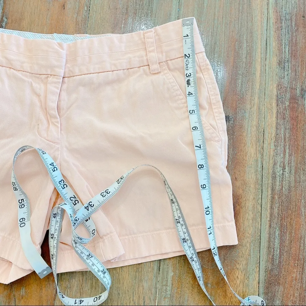 JCrew Peach Chino Shorts Size 2 - Image 6