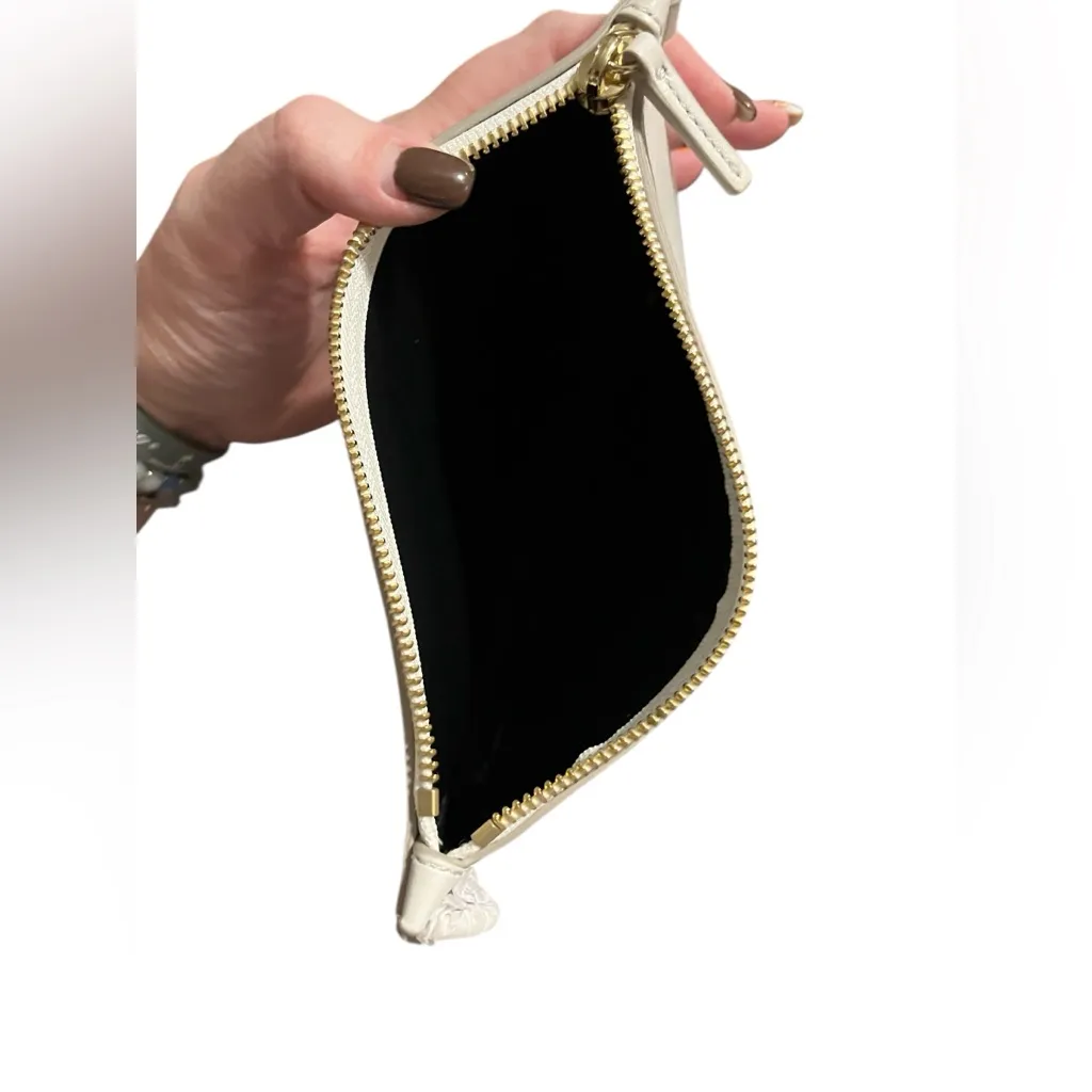 Theory Transformer Leather Crossbody Bag white with unbranded strap & dustbag - Image 4