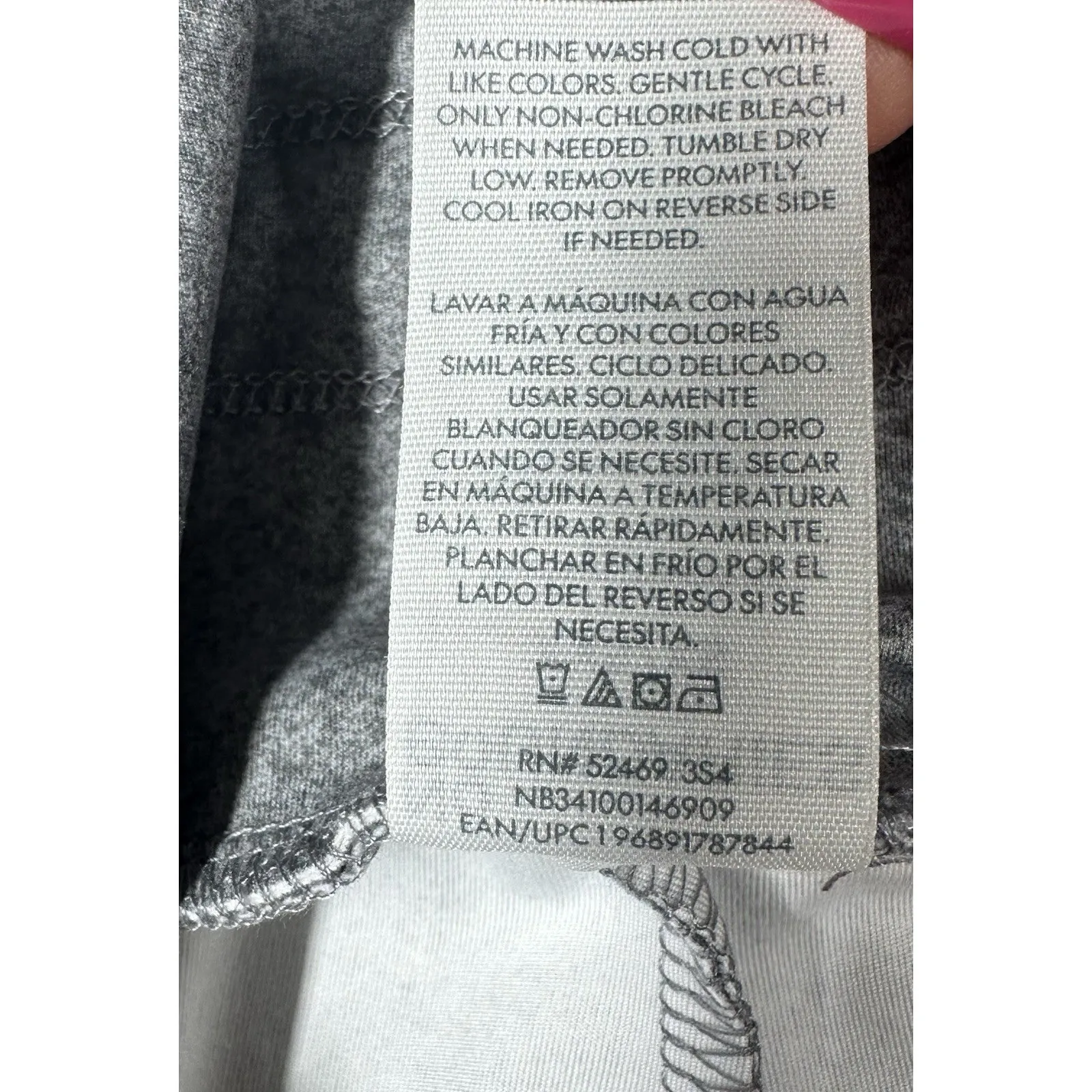 No Boundaries Juniors Tie-Front Leggings Charcoal Heather Gray Size XXS/XS - Image 5