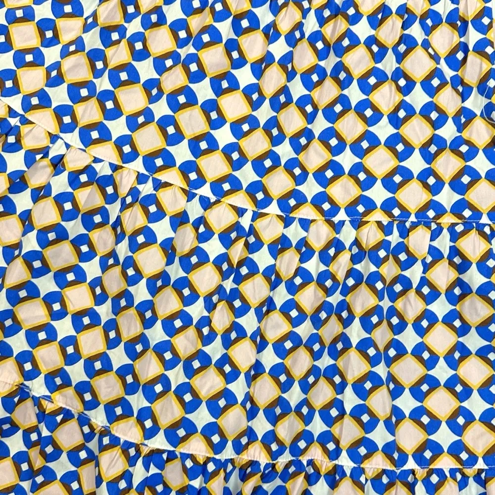 Zara Geometric Print Tiered Maxi Skirt Size Small Blogger Favorite Summer - Image 11
