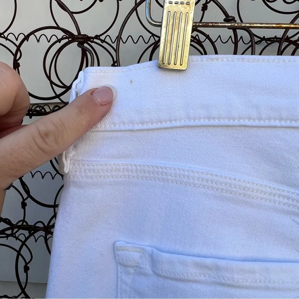 Baldwin Kansas City Cindy White mid rise baby boot jeans size 29 - Image 4