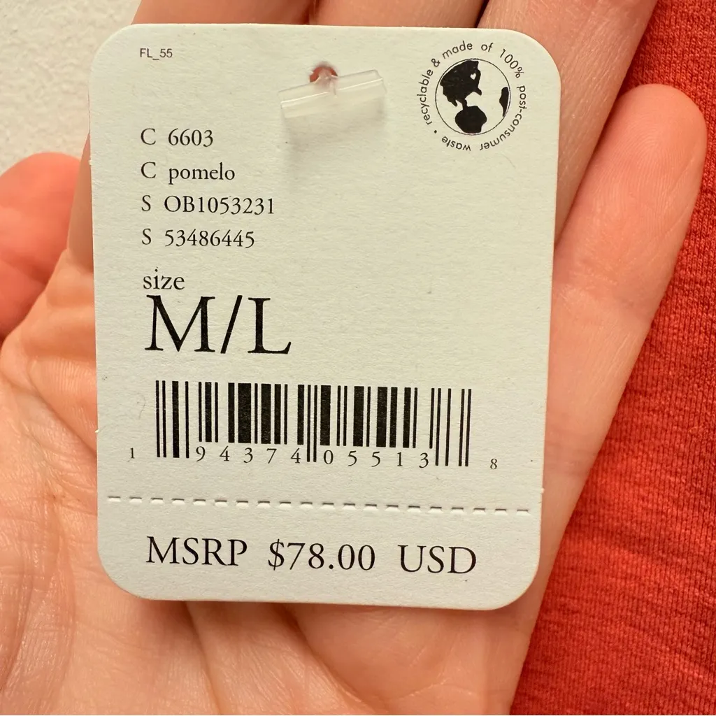 NWT Free People Movement High-Rise 7/8 Good Karma Legging Pomelo Pink | Size M/L - Image 7