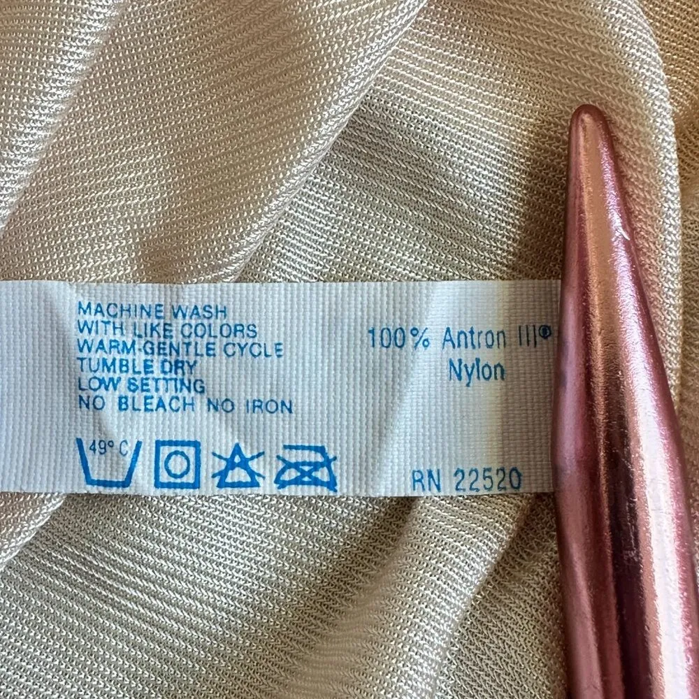 VTG‎ 80s Hanes Her Way Half Slip M Lace Trim Hem Silhouette Lace Coquette Fairy - Image 9